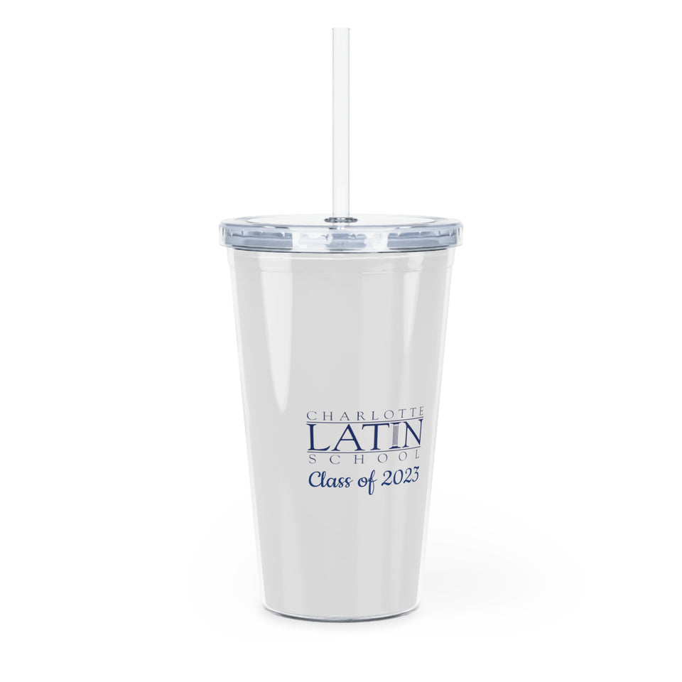 Charlotte Latin Class of 2023 Plastic Tumbler with Straw