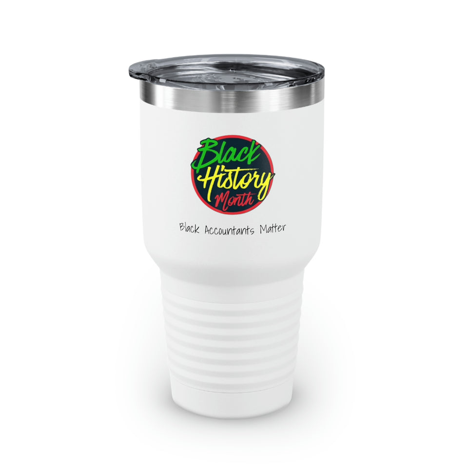 Black Accountants Matter Ringneck Tumbler, 30oz