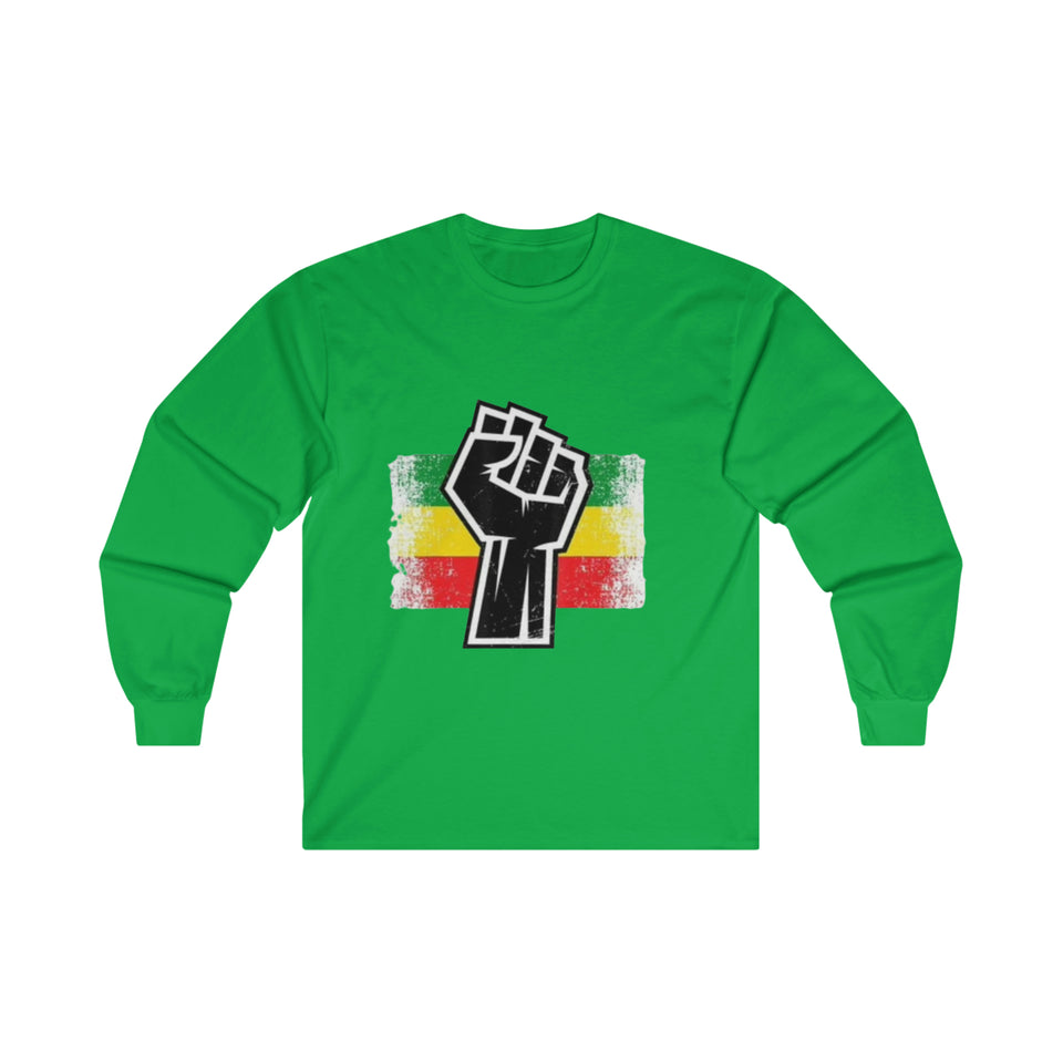 Black Fist Ultra Cotton Long Sleeve Tee