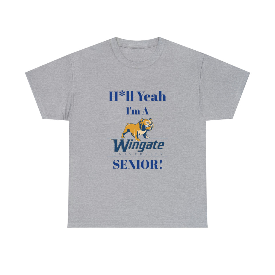 H*ll Yeah Wingate University Senior Unisex Heavy Cotton Tee