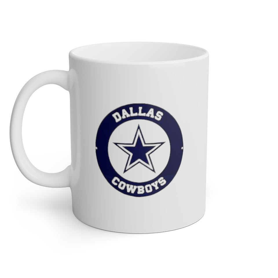 Dallas Cowboys White Mug, 11oz