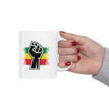 Black Fist Ceramic Mug 11oz