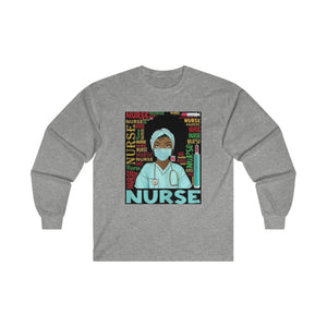 Black Nurse Long Sleeve Tee