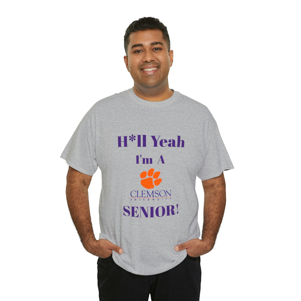 H*ll Yeah! Clemson Senior Unisex Heavy Cotton Tee