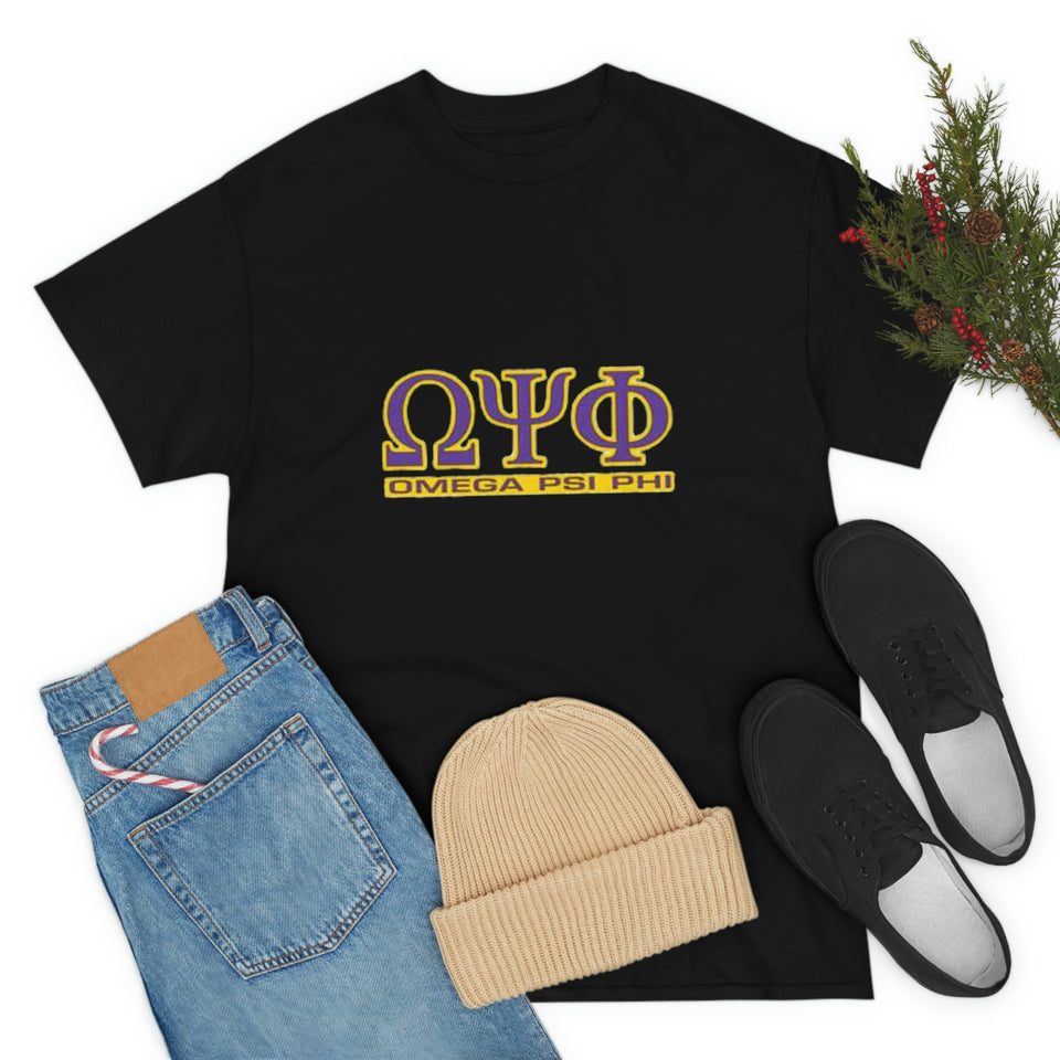 Omega Psi Phi Unisex Heavy Cotton Tee