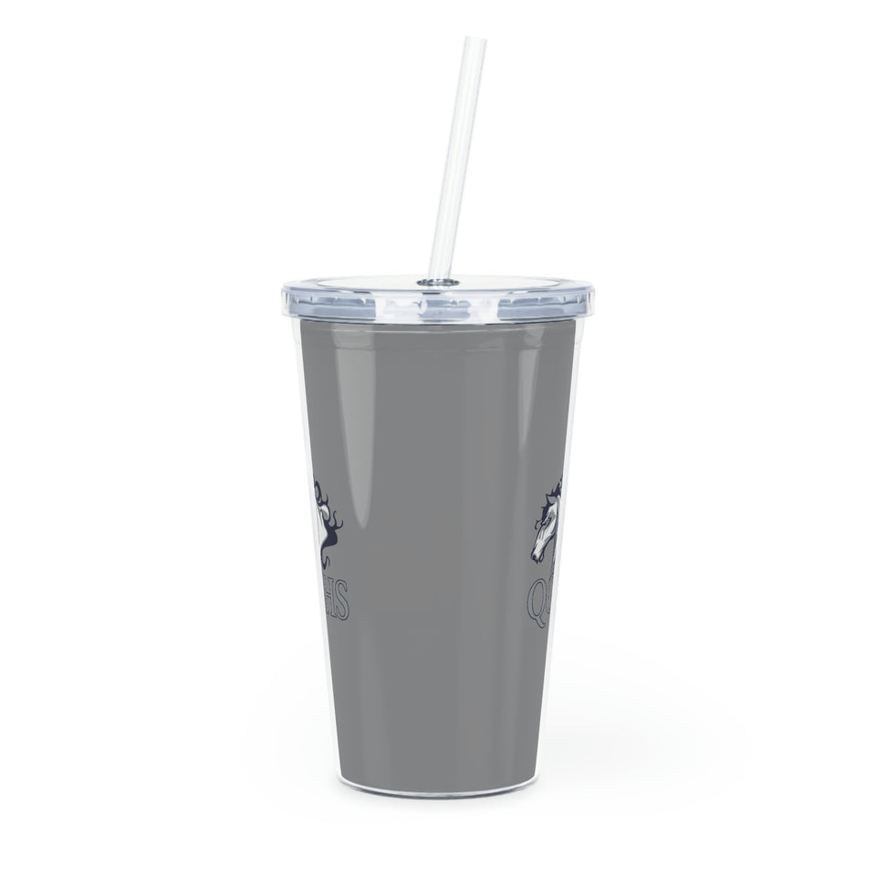 Queens Grant HS Plastic Tumbler with Straw