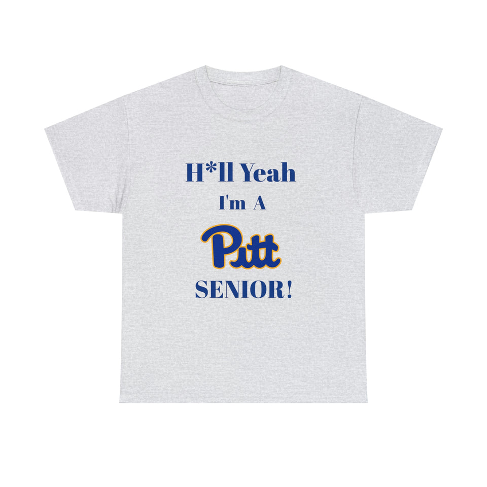 H*ll Yeah! University of Pittsburgh Senior Unisex Heavy Cotton Tee