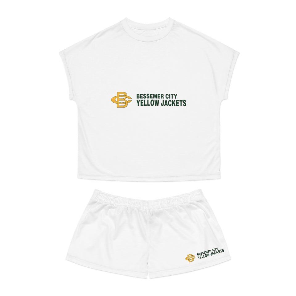 Bessemer City Yellow Jackets Women's Short Pajama Set (AOP)