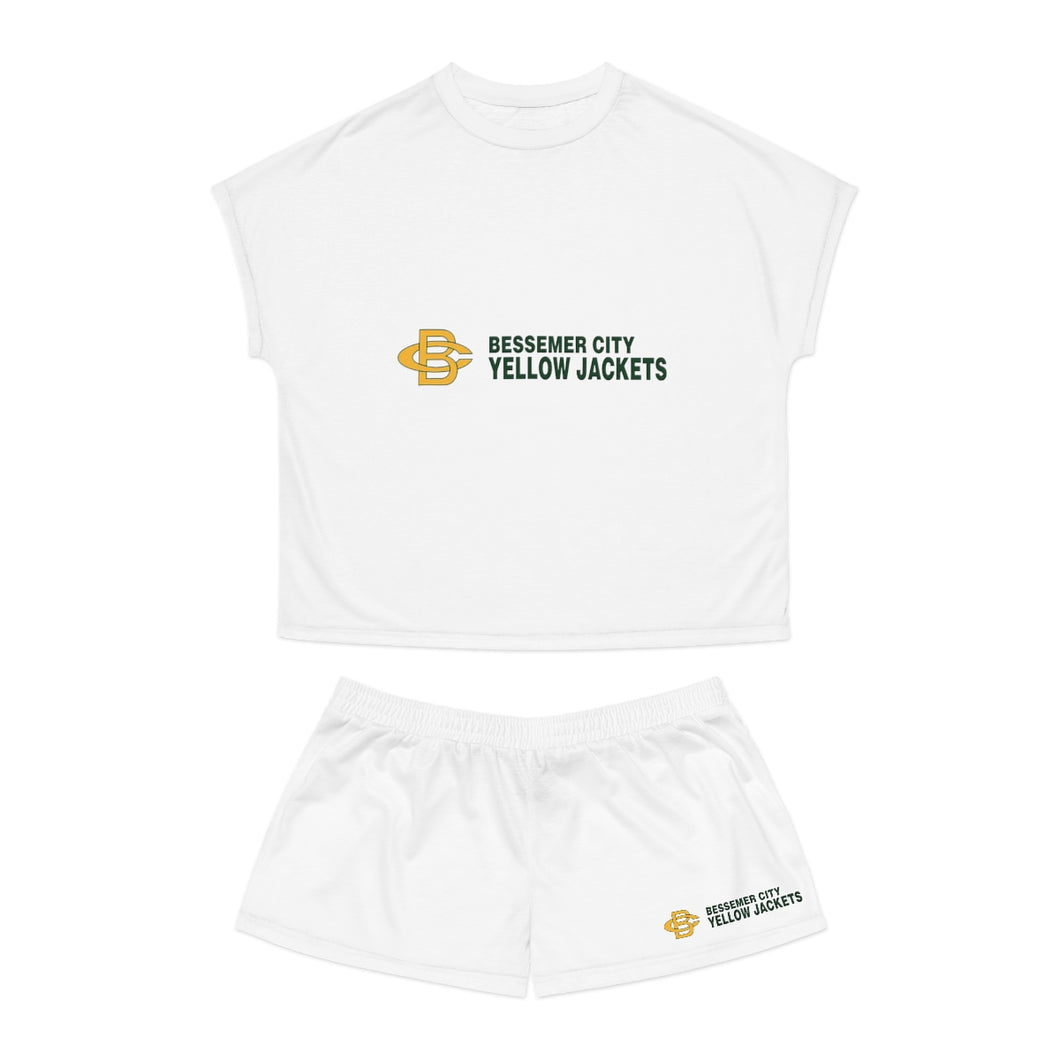 Bessemer City Yellow Jackets Women's Short Pajama Set (AOP)