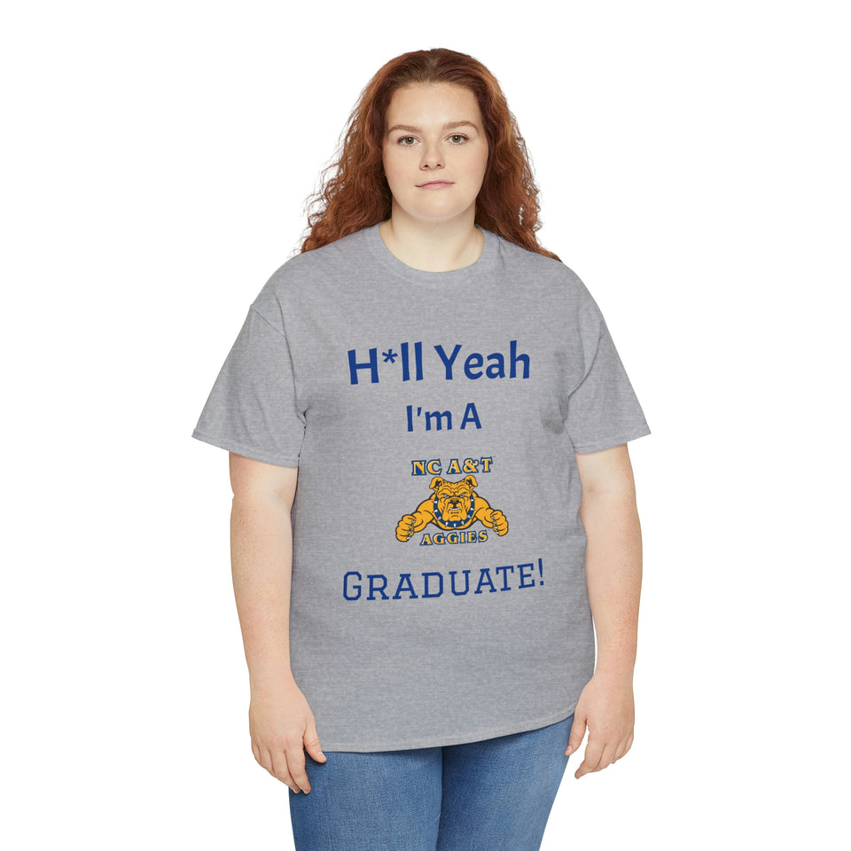 H*ll Yeah! NCAT Senior Unisex Heavy Cotton Tee