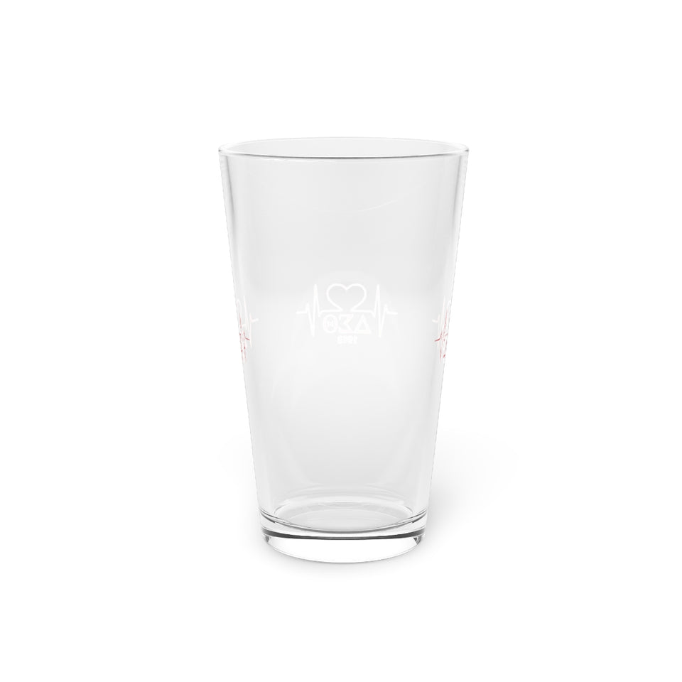 Delta Heartbeat Pint Glass, 16oz
