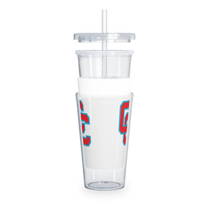 Charlotte Catholic Plastic Tumbler with Straw