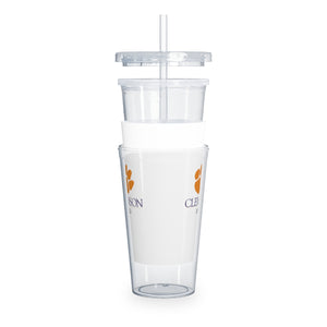 Clemson University Dad Tumbler with Straw