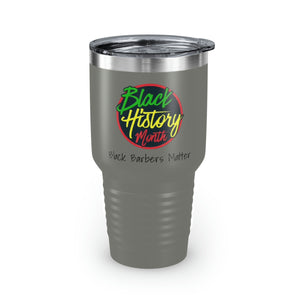 Black Barbers Matter Ringneck Tumbler, 30oz