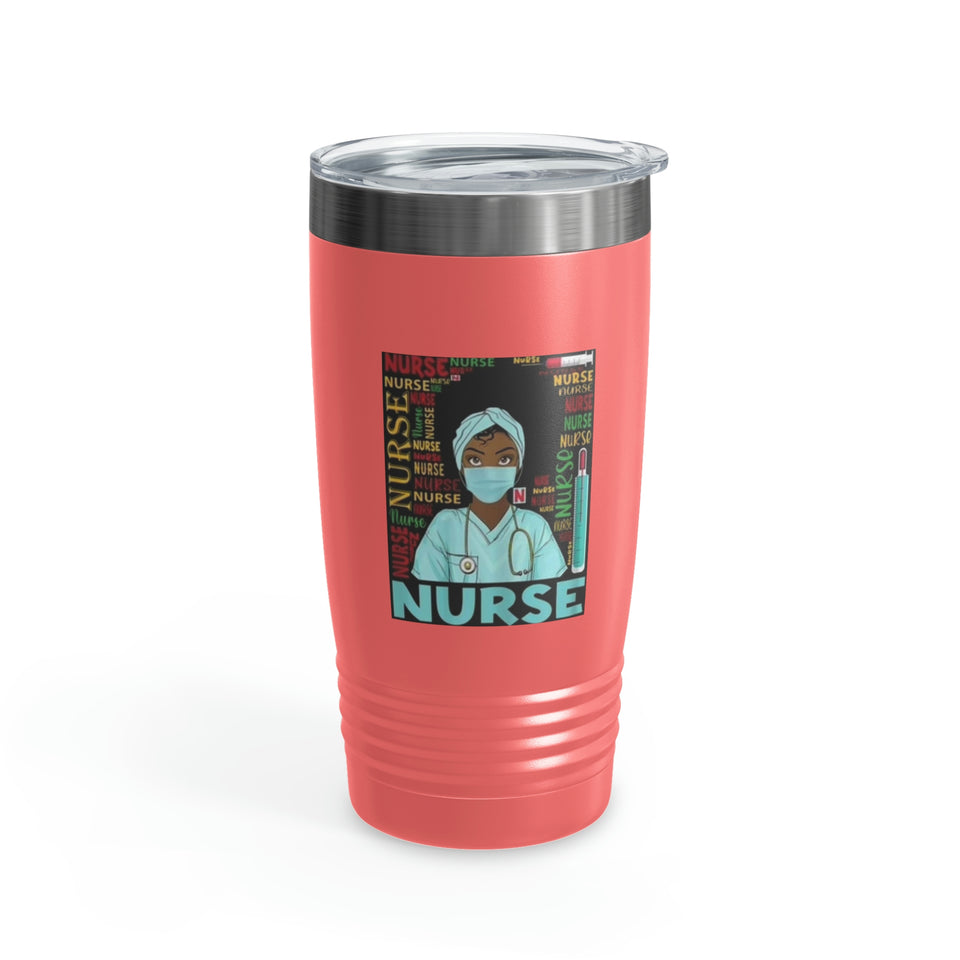 Black Nurse Ringneck Tumbler, 20oz