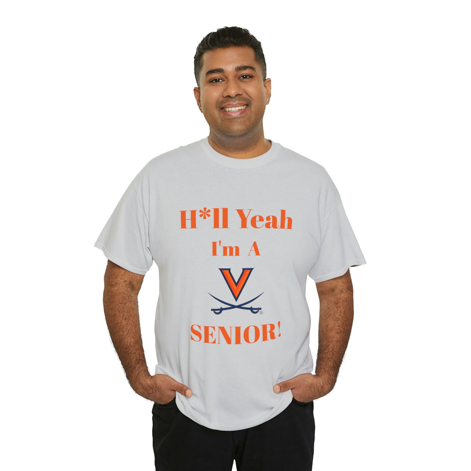 H*ll Yeah! Virginia Cavaliers Senior Unisex Heavy Cotton Tee