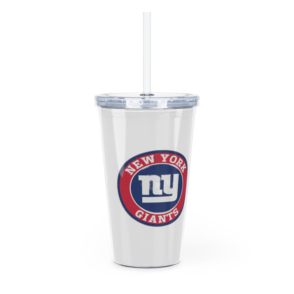 New York Giants Plastic Tumbler with Straw