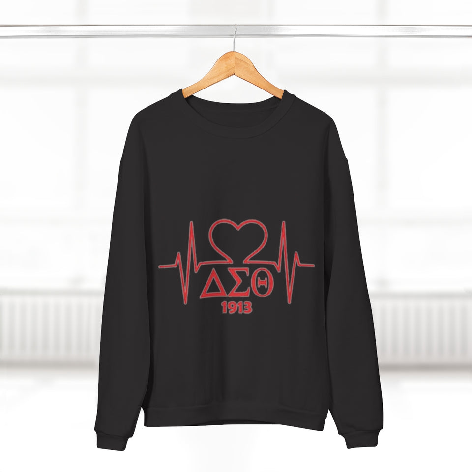 Delta Heartbeat Unisex Crew Neck Sweatshirt