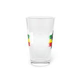 Black Fist Pint Glass, 16oz