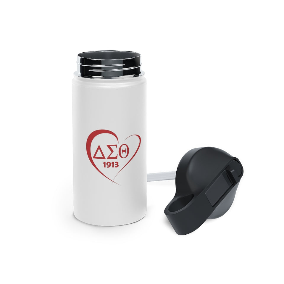 Delta Sigma Theta Stainless Steel Water Bottle, Standard Lid