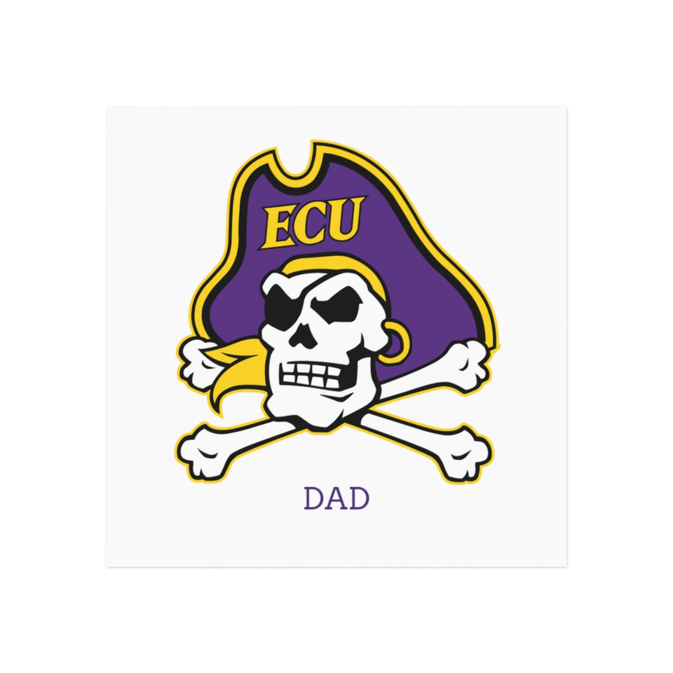East Carolina Dad Square Magnet