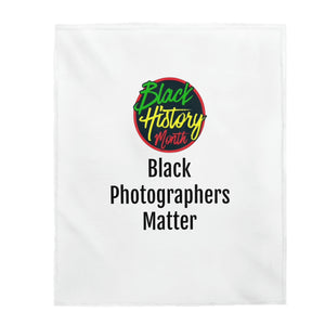 Black Photographers Matter Plush Blanket