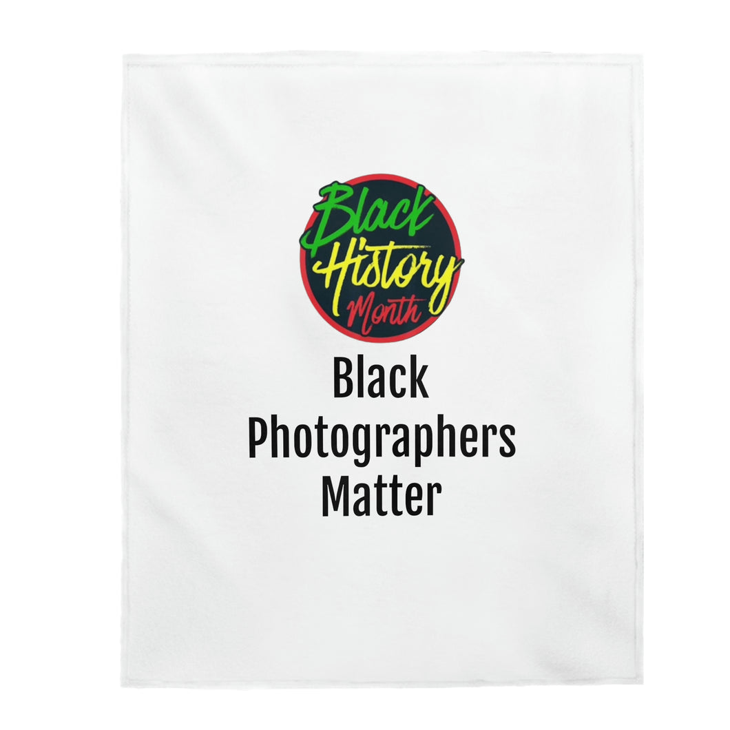 Black Photographers Matter Plush Blanket