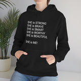 SHE IS Unisex Heavy Blend™ Hooded Sweatshirt