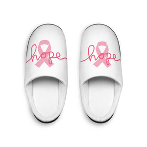 Breast Cancer Awareness HOPE Women's Indoor Slippers