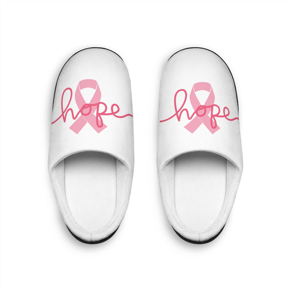 Breast Cancer Awareness HOPE Women's Indoor Slippers