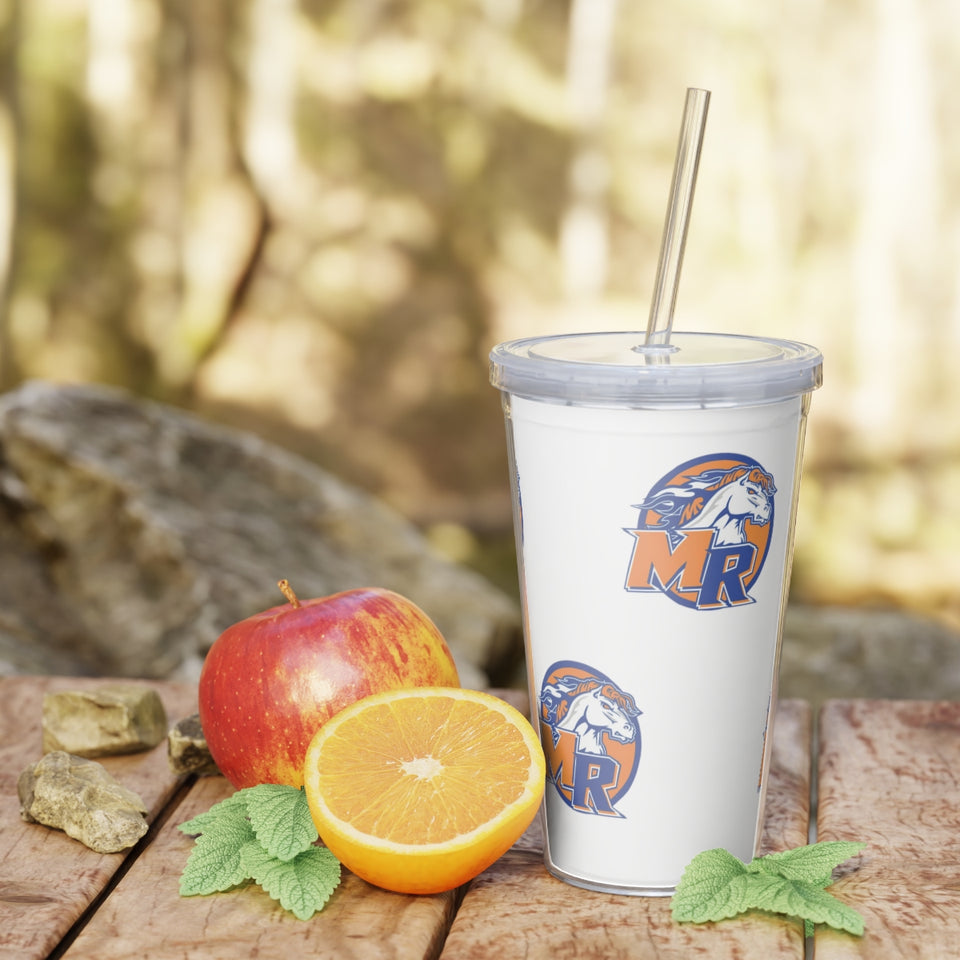 Marvin Ridge HS Plastic Tumbler with Straw