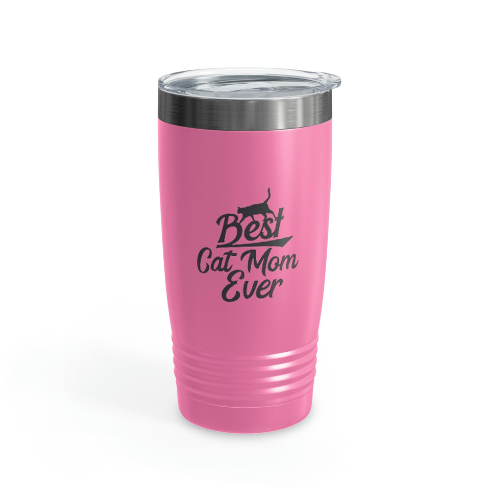 Best Cat Mom Ever Ringneck Tumbler, 20oz