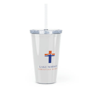 Lake Norman Christian School Plastic Tumbler with Straw