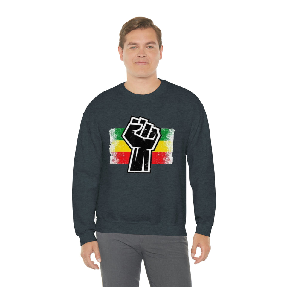 Black Fist Unisex Heavy Blend™ Crewneck Sweatshirt