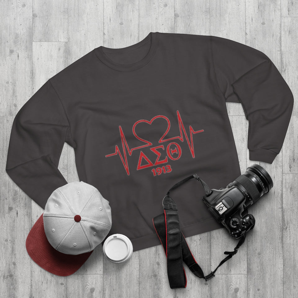 Delta Heartbeat Unisex Crew Neck Sweatshirt