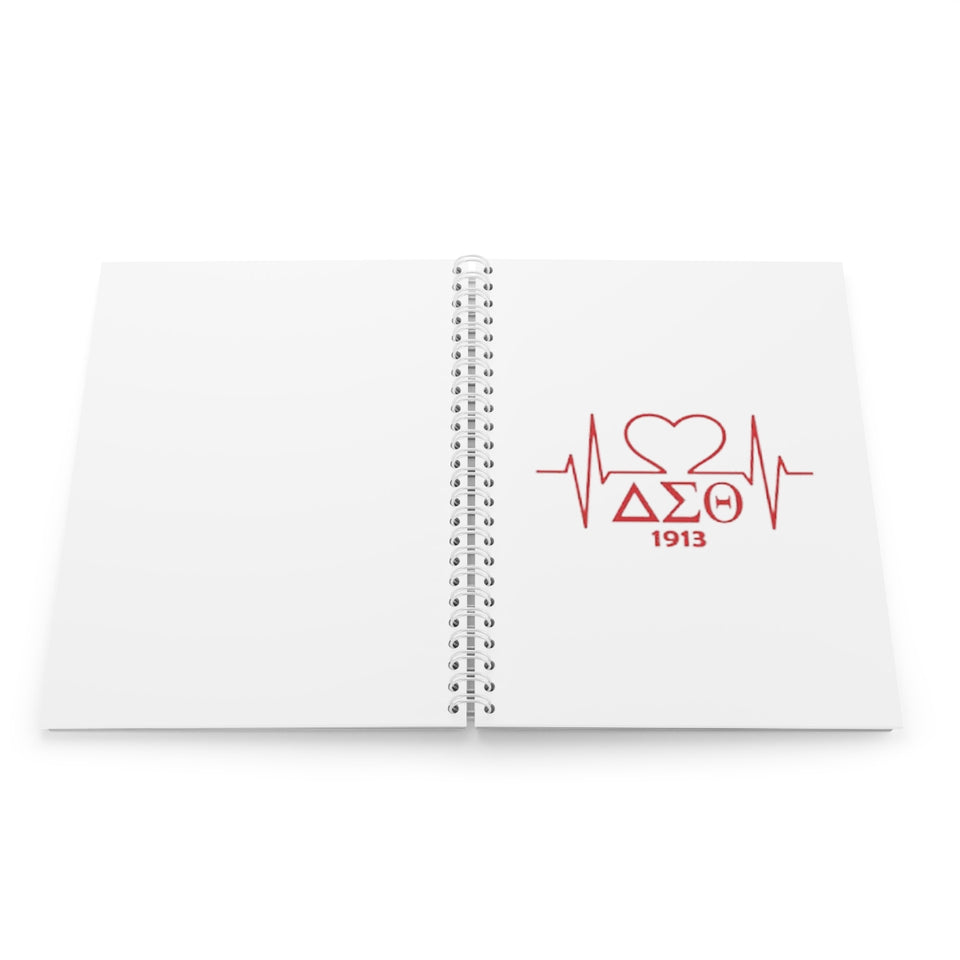 Delta Heartbeat Spiral Notebook