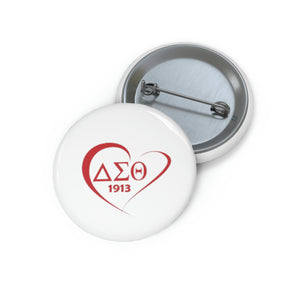 DST Heart Custom Pin Buttons