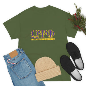 Omega Psi Phi Unisex Heavy Cotton Tee