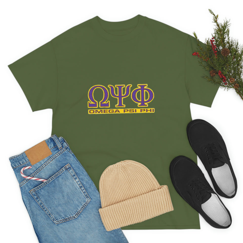 Omega Psi Phi Unisex Heavy Cotton Tee