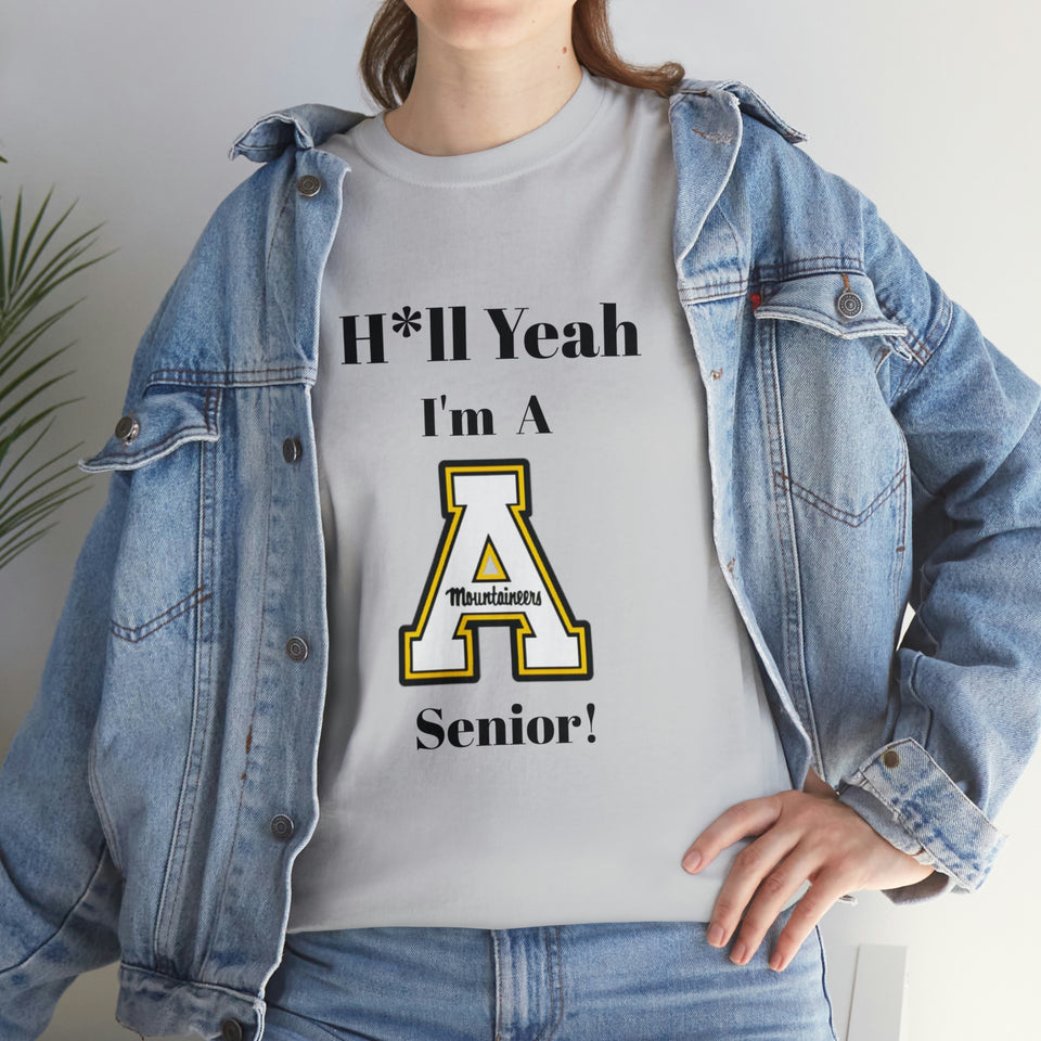 H*ll Yeah! App State Senior Unisex Heavy Cotton Tee