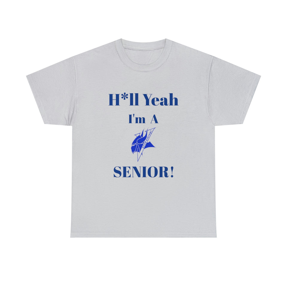 H*ll Yeah! Elizabeth City State Vikings Senior Unisex Heavy Cotton Tee