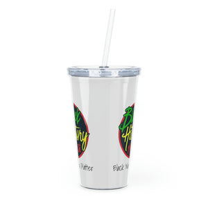 Black Nurses Matter Plastic Tumbler with Straw