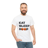 Eat Sleep Hoop Unisex Heavy Cotton Tee