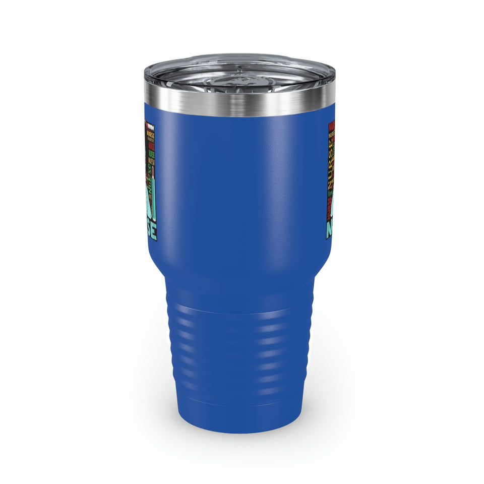 Black Nurse Ringneck Tumbler, 30oz