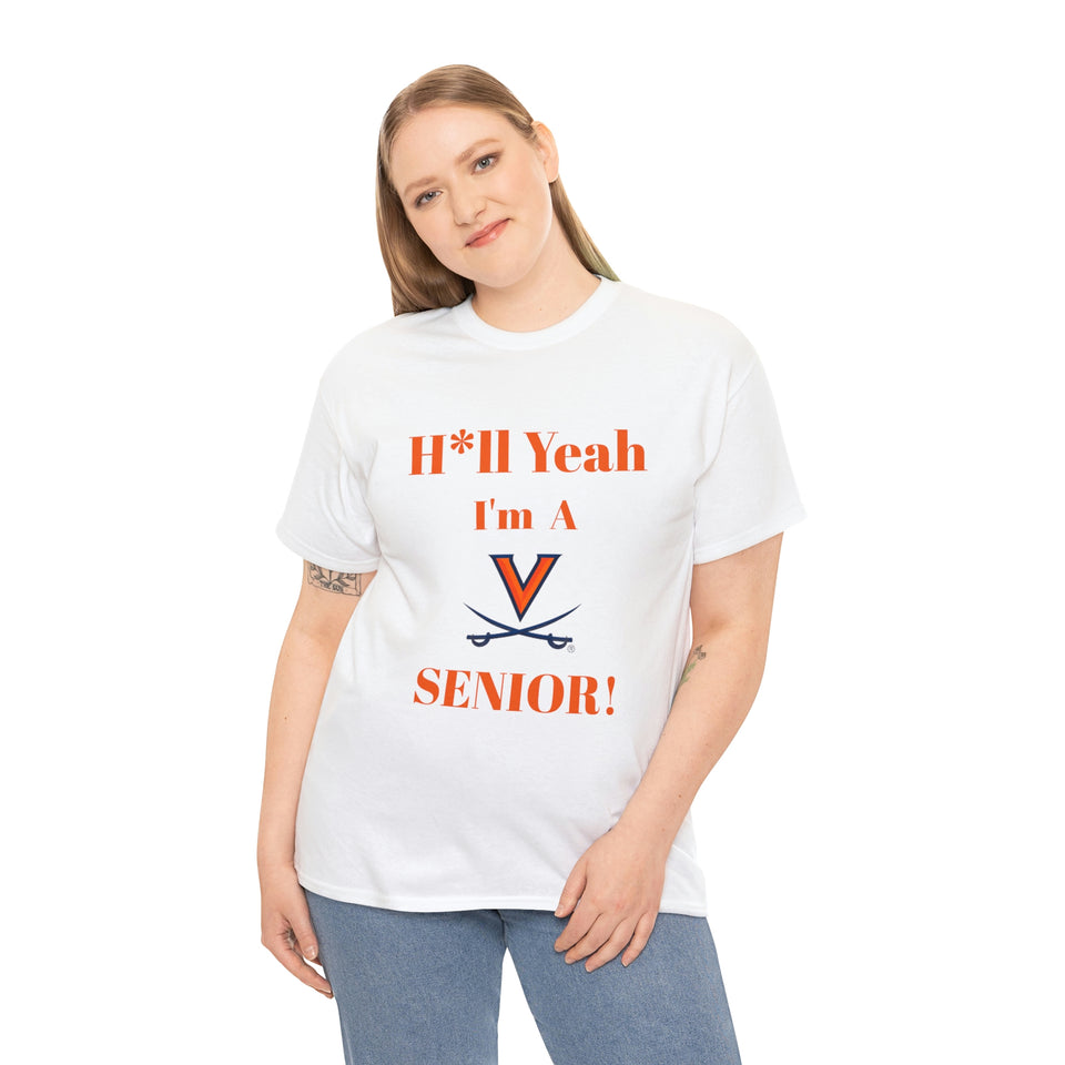 H*ll Yeah! Virginia Cavaliers Senior Unisex Heavy Cotton Tee