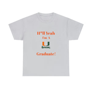 H*ll Yeah Miami Hurricanes Unisex Heavy Cotton Tee