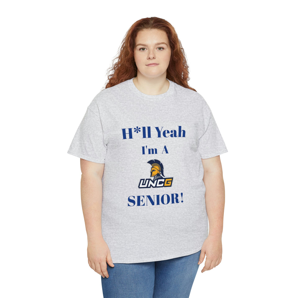 H*ll Yeah! UNCG Senior Unisex Heavy Cotton Tee