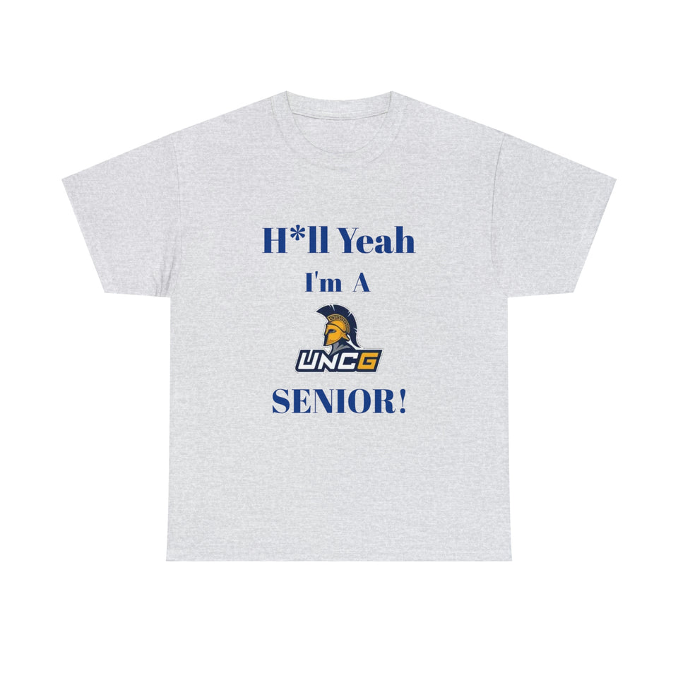 H*ll Yeah! UNCG Senior Unisex Heavy Cotton Tee