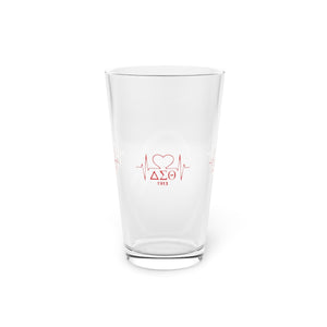 Delta Heartbeat Pint Glass, 16oz