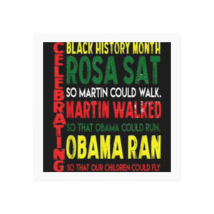 Celebrating Black History Month Square Magnet